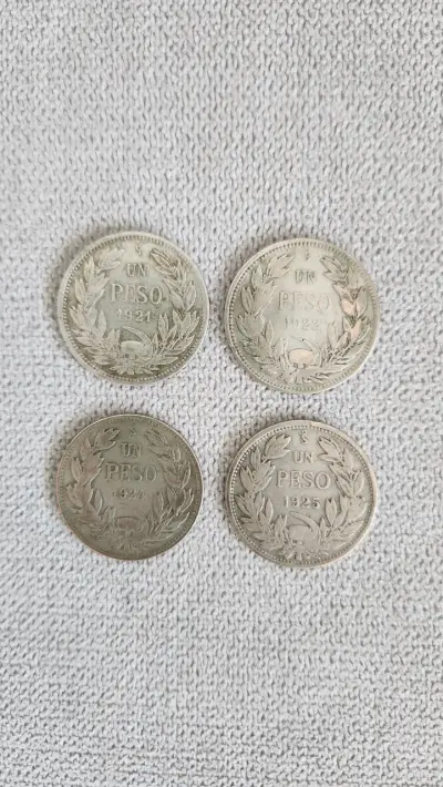 Lote de monedas Un Peso plata - miniatura 1