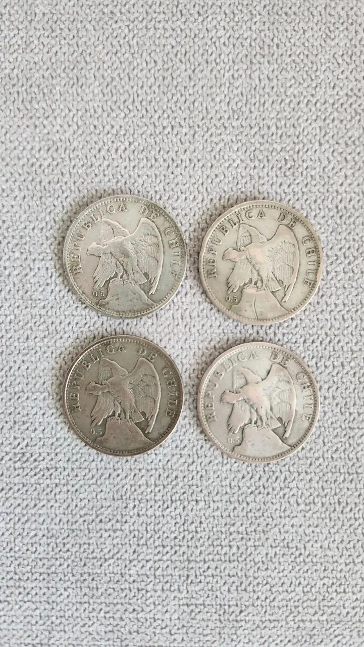 Lote de monedas Un Peso plata - 2