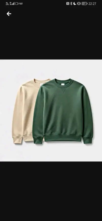 Polerones con y sin capucha  beige y verde - miniatura 2