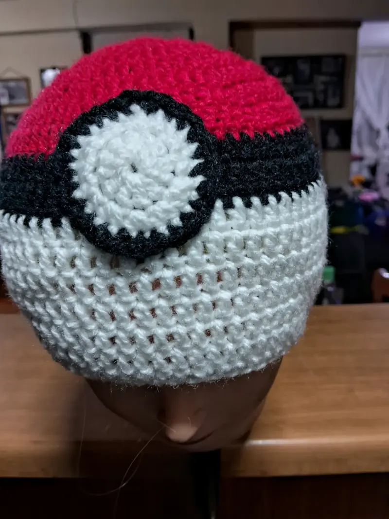 Gorro tejido búho azul - 2