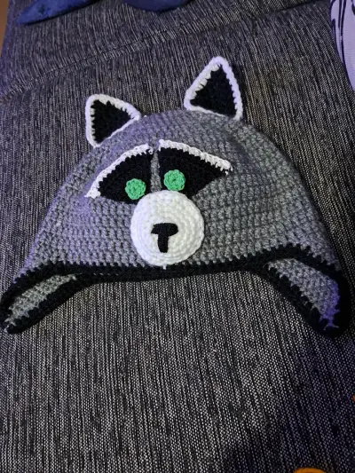 Gorro tejido búho azul - miniatura 6