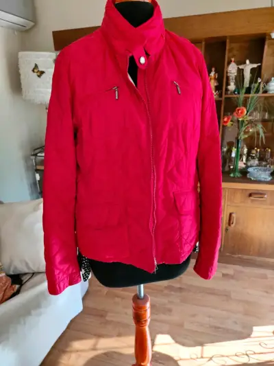Chaqueta acolchada roja mujer - miniatura 1