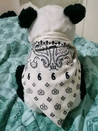 Peluche panda blanco y negro - miniatura 2