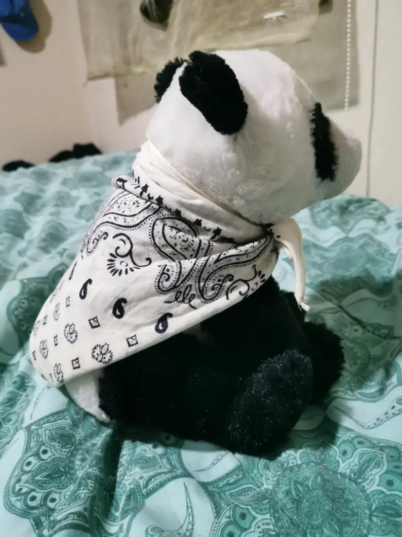 Peluche panda blanco y negro - 3