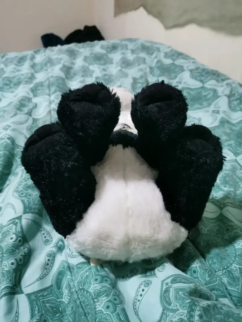 Peluche panda blanco y negro - 4