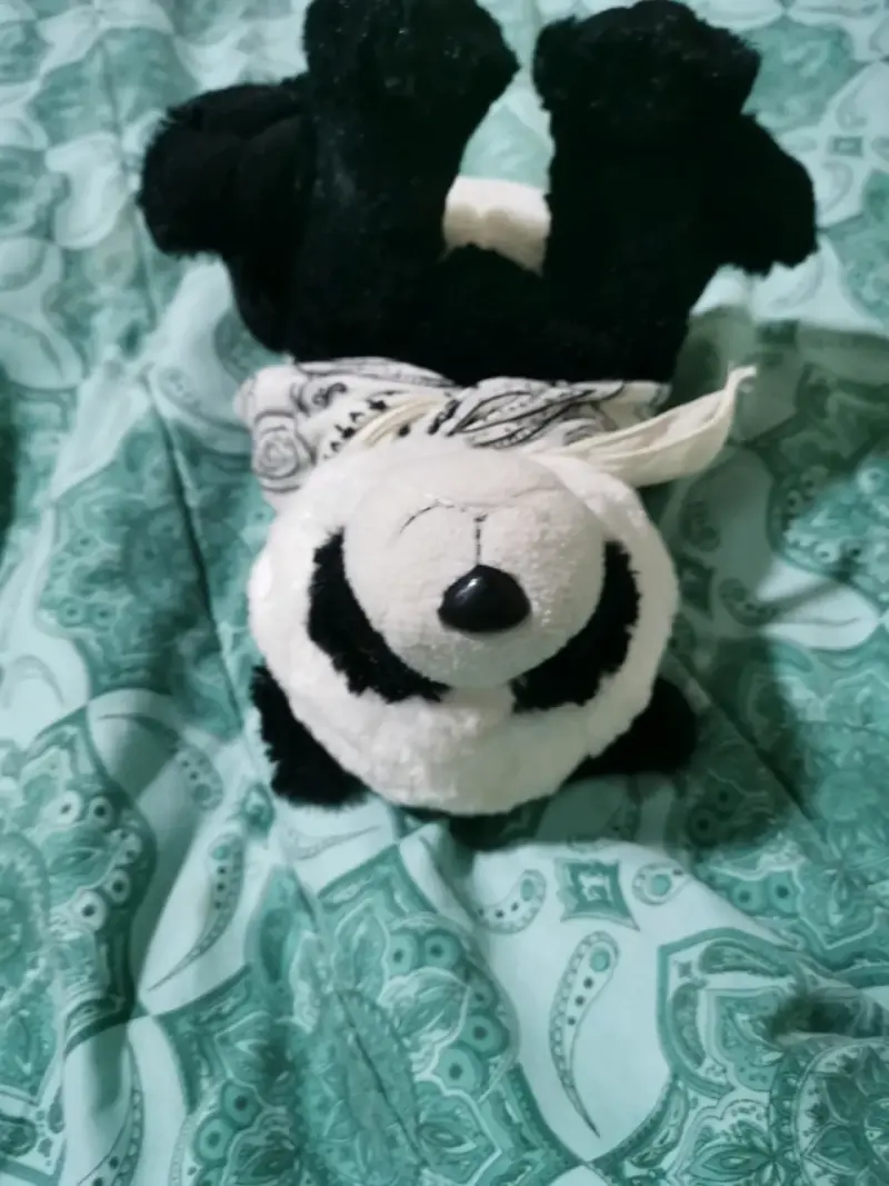 Peluche panda blanco y negro - 5