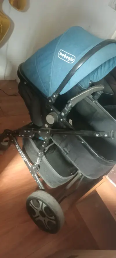 Coche para bebé Bebeglo azul - miniatura 1