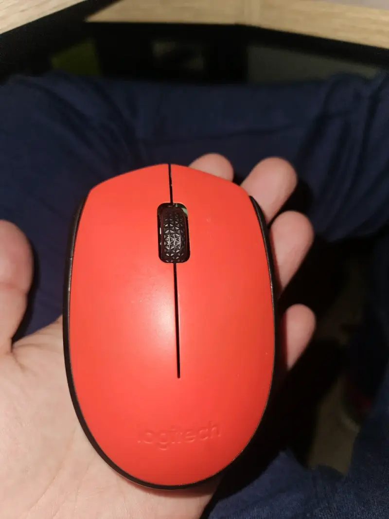 Mouse inalámbrico rojo - 1