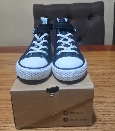 Zapatillas altas azul navy Ficcus - miniatura 2