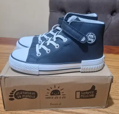 Zapatillas altas azul navy Ficcus - miniatura 3