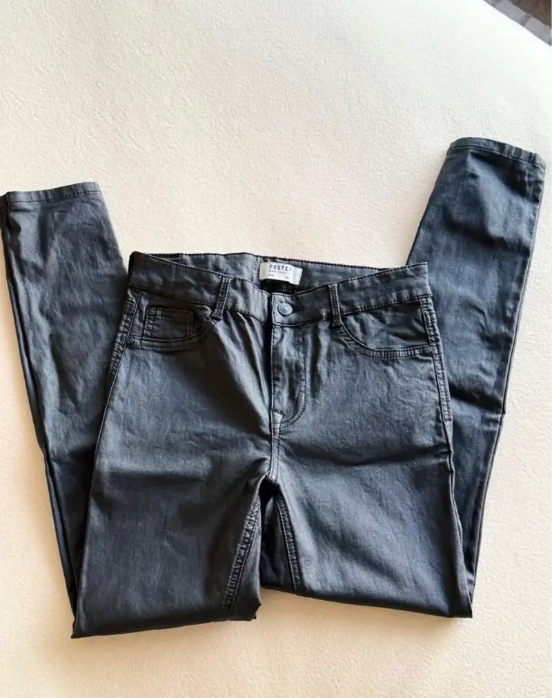 Pantalón skinny negro eco cuero Foster - Talla 40 - 2