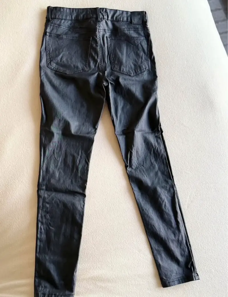 Pantalón skinny negro eco cuero Foster - Talla 40 - 3