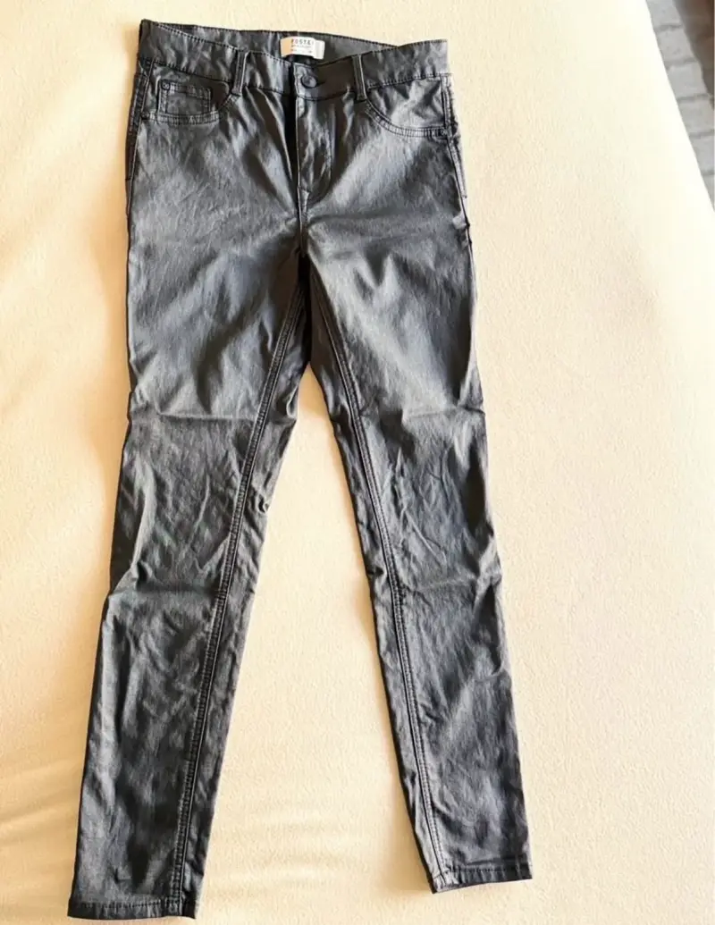 Pantalón skinny negro eco cuero Foster - Talla 40 - 4