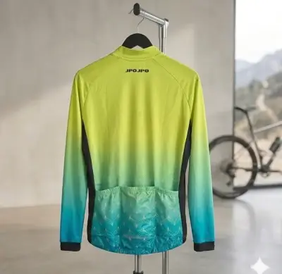 Tricota  ciclismo verde y azul - miniatura 2
