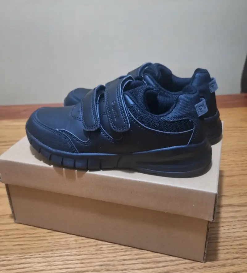 Zapatos deportivos Pluma negros con velcro - 2