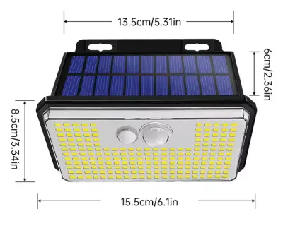 Luz solar LED con sensor x2 - miniatura 1