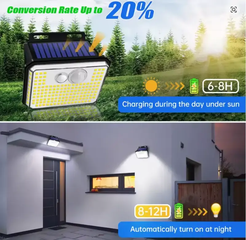 Luz solar LED con sensor x2 - 4