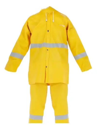 Traje impermeable amarillo reflectante - miniatura 1