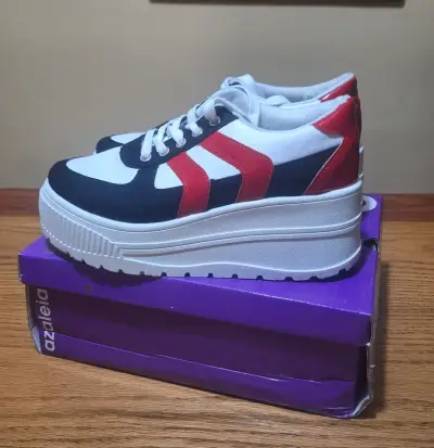 Zapatillas Azaleia  plataforma tricolor - miniatura 2