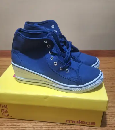 Zapatillas azules con plataforma - miniatura 1