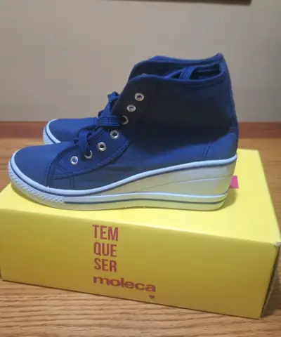 Zapatillas azules con plataforma - miniatura 2