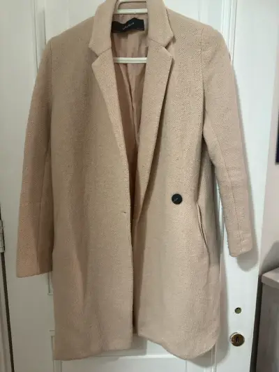 Abrigo rosa pálido elegante Zara - miniatura 1
