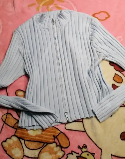 Cardigan gris de botones - miniatura 2