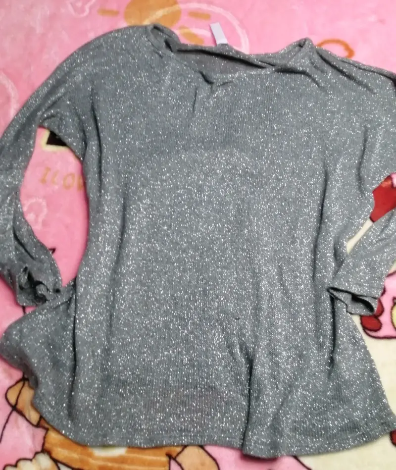 Cardigan gris de botones - 4