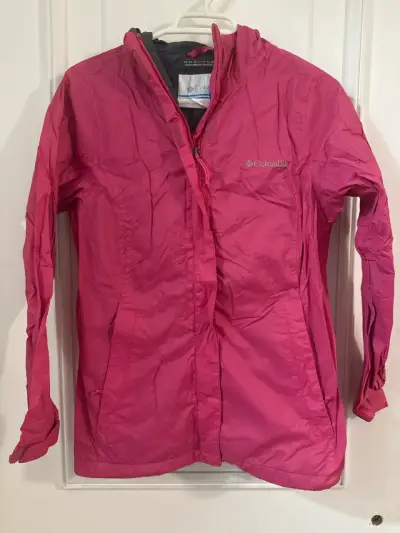 Chaqueta impermeable Columbia fucsia - miniatura 1