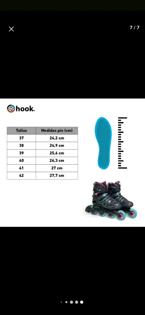 Patines en línea negros y turquesa - 6