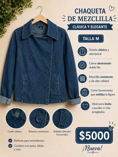 Chaquetas de mezclilla azul - miniatura 2