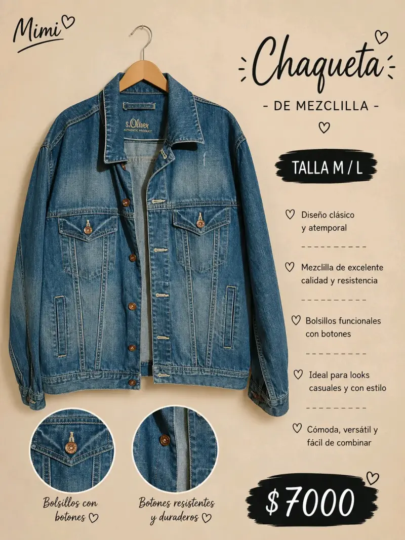 Chaquetas de mezclilla azul - 3