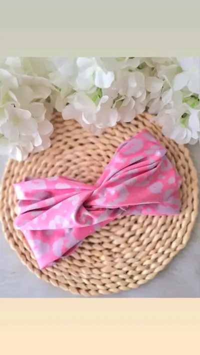 Cinta para el cabello rosa touca clínica - miniatura 1