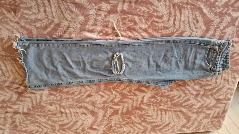 Jeans denim desgastados - 2