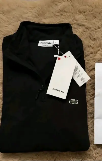 Polerón negro Lacoste micropolar - miniatura 1