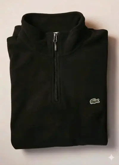 Polerón negro Lacoste micropolar - miniatura 2