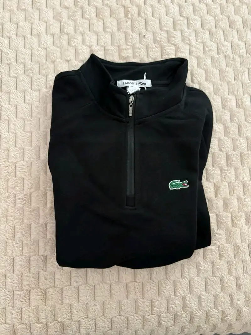 Polerón negro Lacoste micropolar - 3