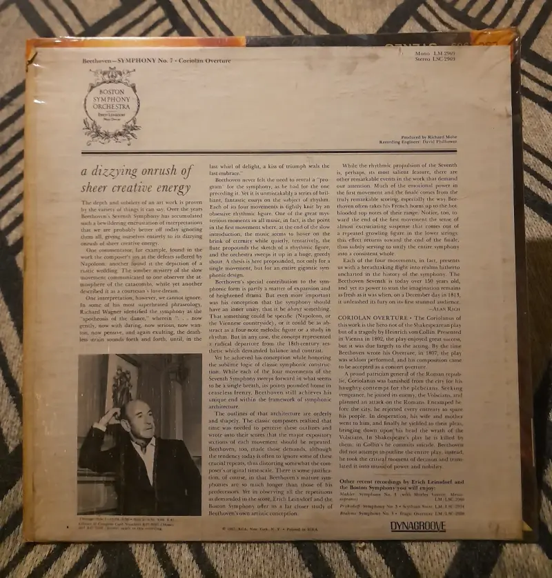vinilo Beethoven Symphony No. 7 - 2
