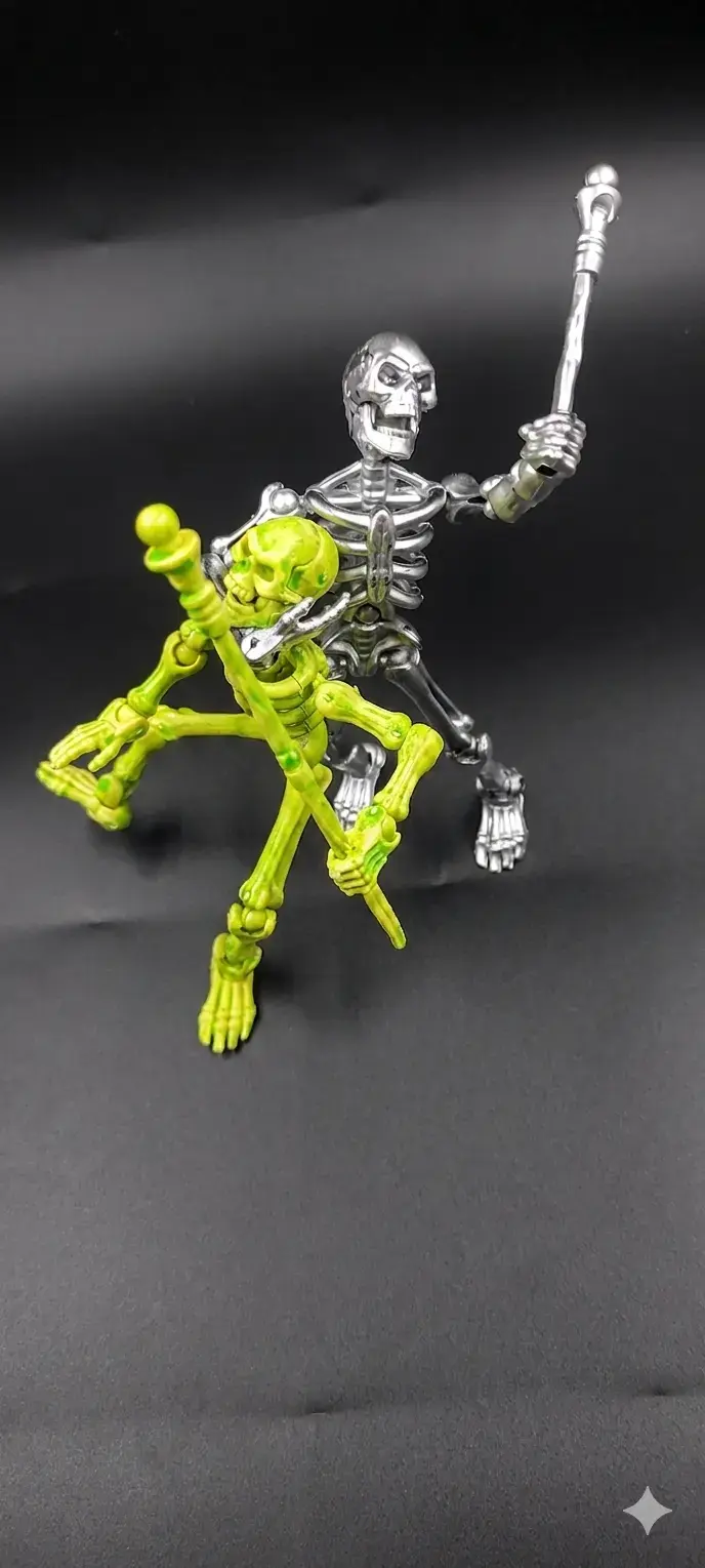 Figuras de calaveras articuladas 6 UNIDADES - 1