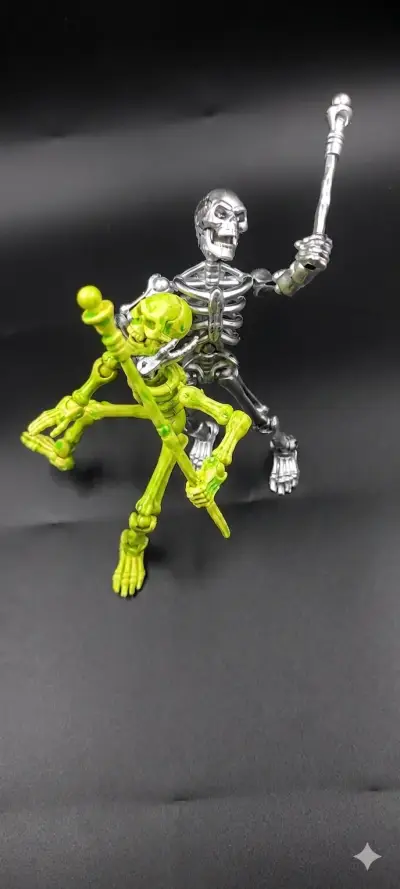 Figuras de calaveras articuladas 6 UNIDADES - miniatura 1