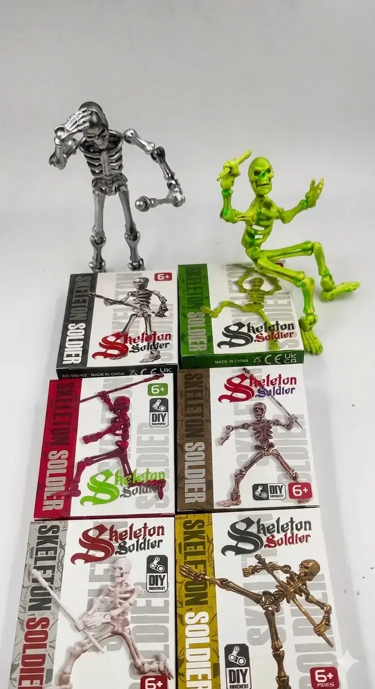 Figuras de calaveras articuladas 6 UNIDADES - 3