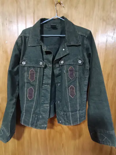 Chaqueta de mezclilla verde - miniatura 1