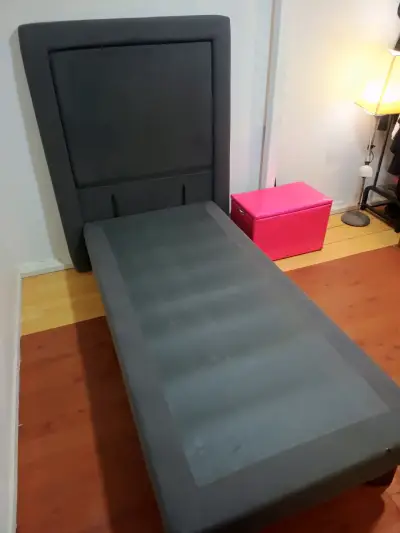 Cama Europea con Respaldo 1 plaza drimkip - miniatura 4