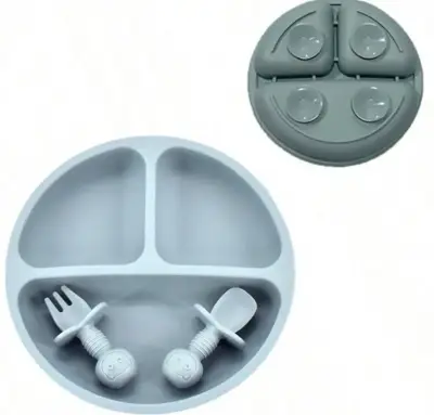 Set de plato y cubiertos infantiles - miniatura 1