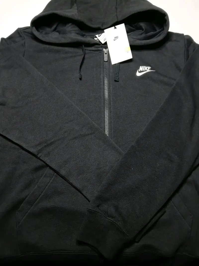 Polerón Nike negro con capucha mujer - 3