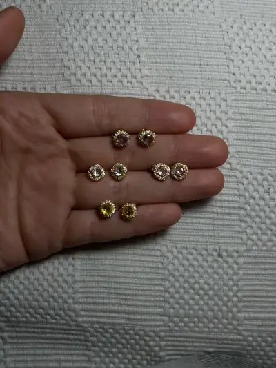 Juego de cadenas de plata y aros - miniatura 3