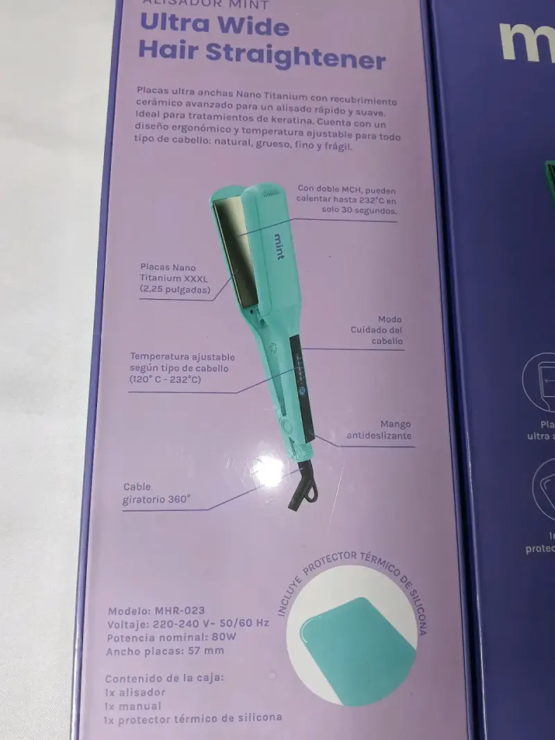 Alisador de cabello Mint ultra ancho - 2