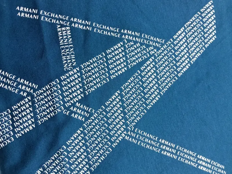 Polera Armani Exchange azul - 3