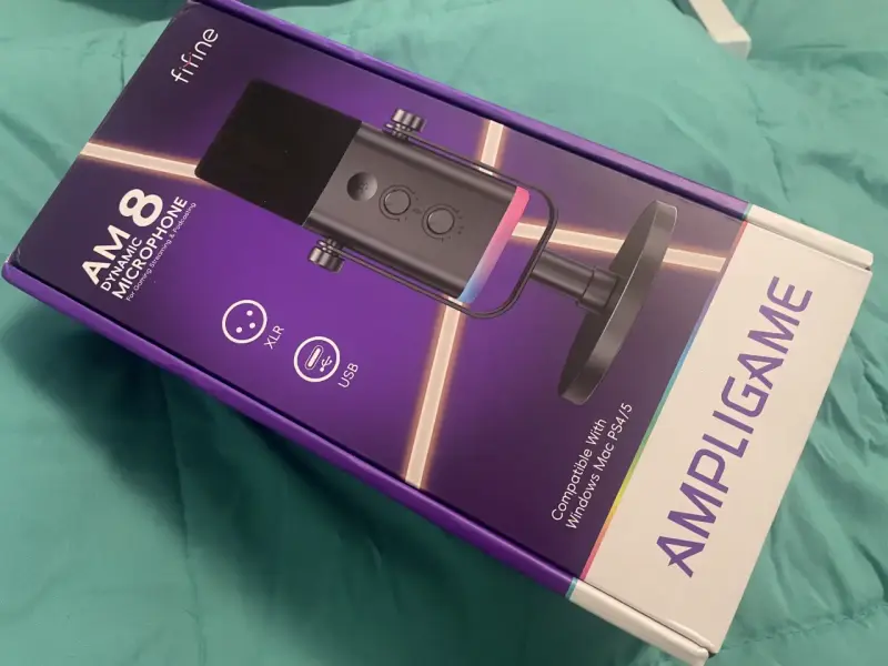 SELLADO Micrófono AM8 Ampligame USB y XLR Fifine - 1