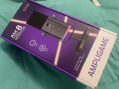 SELLADO Micrófono AM8 Ampligame USB y XLR Fifine - miniatura 1